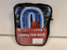 20 x NEW MAYPOLE ELESTICATED 2500KG HEAVY DUTY TOW ROPES