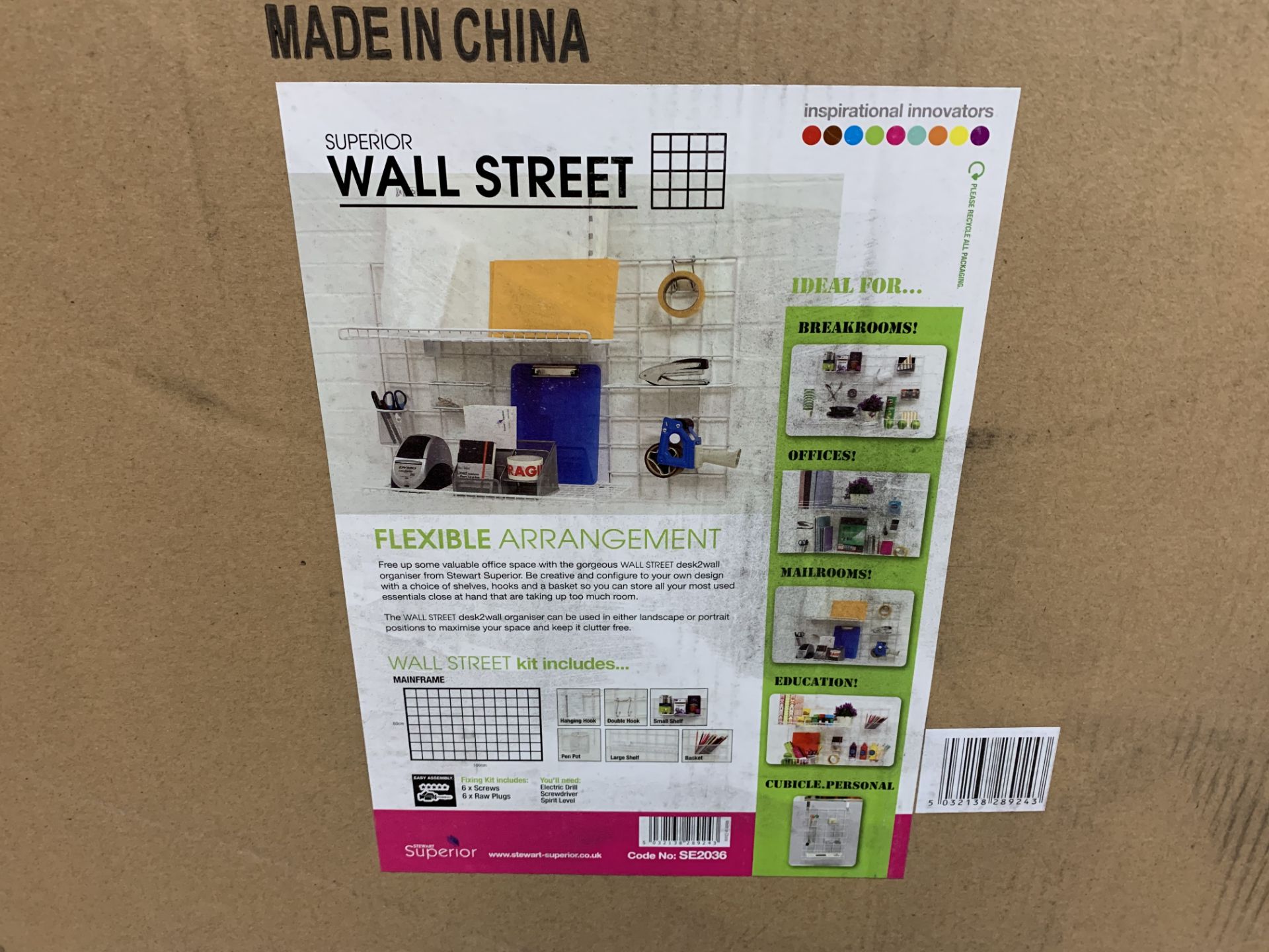 2 X NEW WALL STREET MAIL ROOM KITS - FLEXIBLE STORAGE SOLUTIONS