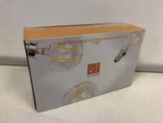 120 X BRAND NEW BOXED PACKS OF 3 4W (EQUIVALENT TO 25W) LED E27 ES GLOBE FILAMENT WARM WHITE BULBS