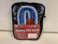 20 x NEW MAYPOLE ELESTICATED 2500KG HEAVY DUTY TOW ROPES