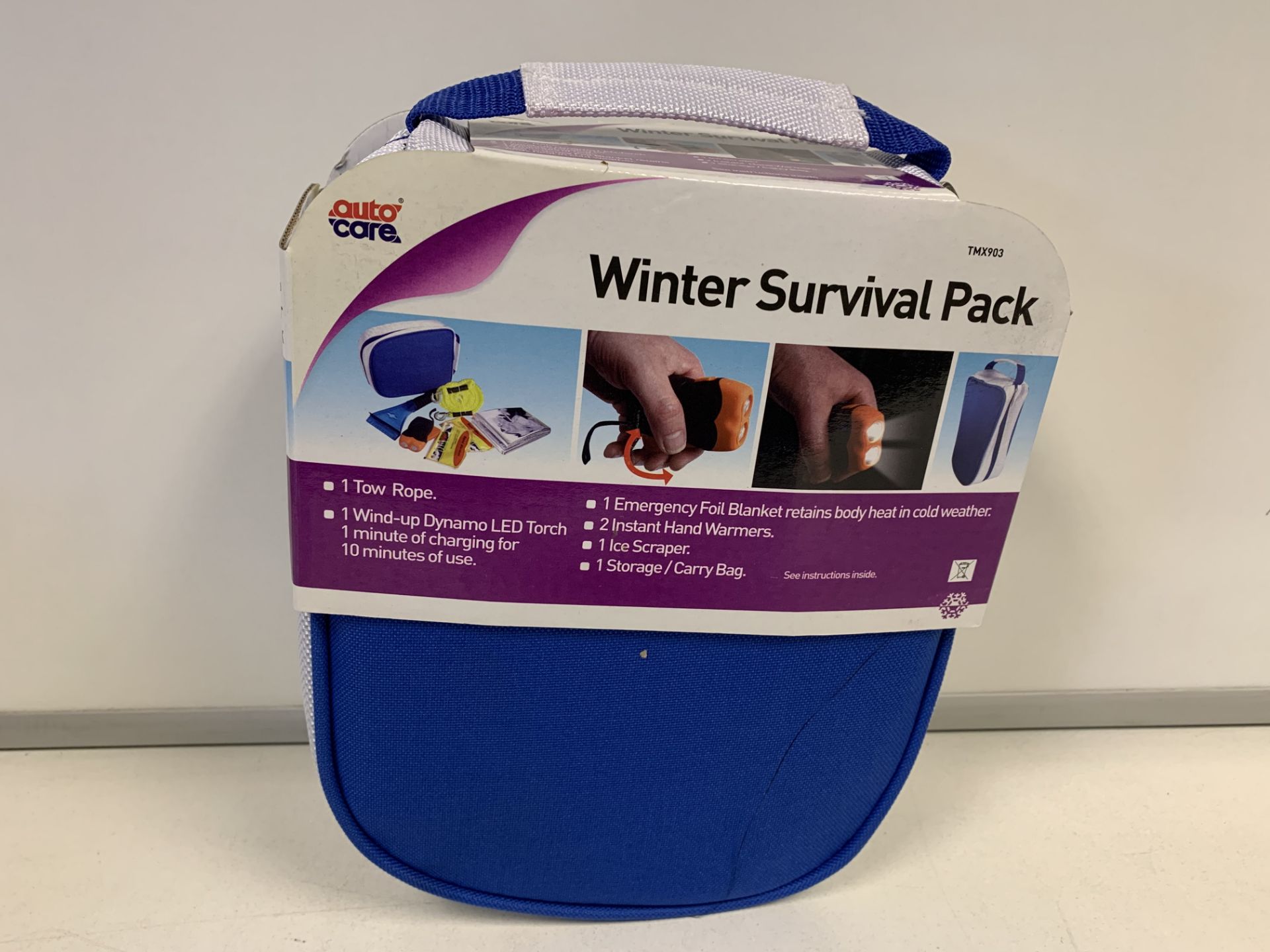 24 X BRAND NEW BOXED AUTOCARE WINTER SURVIVAL PACKS IN 3 BOXES