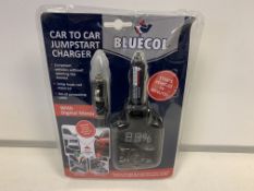 9 X BRAND NEW BLUECOL CAR TO CAR JUMPSTART CHARGERS IN 3 BOXES