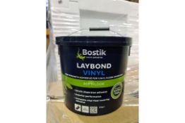 20 X BRAND NEW BOSTIK LAYBOND VINYL SOFTFLOOR ADHESIVE