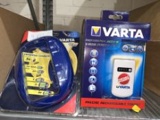 6 MIXED NEW ITEMS TO INCLUDE: 2 x VARTA PROFESSIONAL ACCU V MAN POWER PACK & 4 x VARTA EASY ENERGY