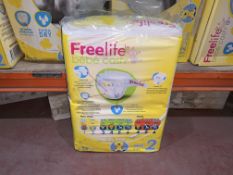 224 X FREELIFE BY BEBE CASH MINI 2 NAPPIES IN 2 BOXES