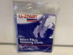 40 X BRAND NEW UNIPART 40 X 40CM MICRO FIBRE CLEANING CLOTHS