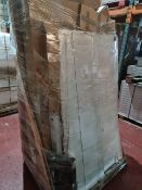 (J216) LARGE PALLET TO CONTAIN VARIOUS ITEMS SUCH AS: VARIOUS SHOWER ENCLOSURES/SCREENS, MIRROR ETC