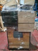 (J210) LARGE PALLET TO CONTAIN VARIOUS ITEMS SUCH AS: BATHROOM VANITY UNITS, KITCHEN SINKS ETC