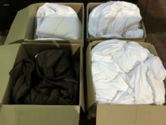 PALLET CONTAINING 12 X BOXES OF BEDDING IE DUVETS, SHEETS, DUVET COVERS ( PLEASE NOTE ITEMS ARE USED