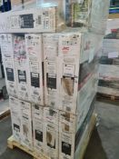(J104) PALLET TO CONTAIN 13 x VARIOUS RETURNED TVS TO INCLUDE JVC. NOTE: ITEMS ARE CUSTOMER RETURNS.