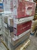 (J118) PALLET TO CONTAIN 21 x VARIOUS RETURNED TVS TO INCLUDE LG 32 INCH, JVC 40 INCH. NOTE: ITEMS