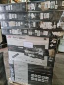 (J107) PALLET TO CONTAIN 22 x VARIOUS RETURNED TVS TO INCLUDE SHARP, JVC & BLAUPUNKT. NOTE: ITEMS