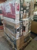 (J173) PALLET TO CONTAIN 21 x VARIOUS RETURNED TVS TO INCLUDE JVC 32 INCH, LG 32 INCH. NOTE: ITEMS