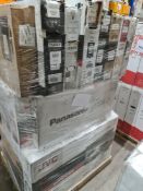(J119) PALLET TO CONTAIN 24 x VARIOUS RETURNED TVS TO INCLUDE PANASONIC 32 INCH, JVC 39 INCH.