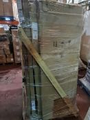 (J219) LARGE PALLET TO CONTAIN VARIOUS ITEMS SUCH AS: VARIOUS SHOWER ENCLOSURES/DOORS INC 1700MM