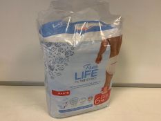 32 X PACKS OF 6 FREE LIFE BY BEBE CASH EXTRA LARGE PANTS IN 4 BOXES