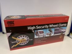 2 x NEW AUTOCARE REDLINE HIGH SECURITY WHEEL CLAMPS
