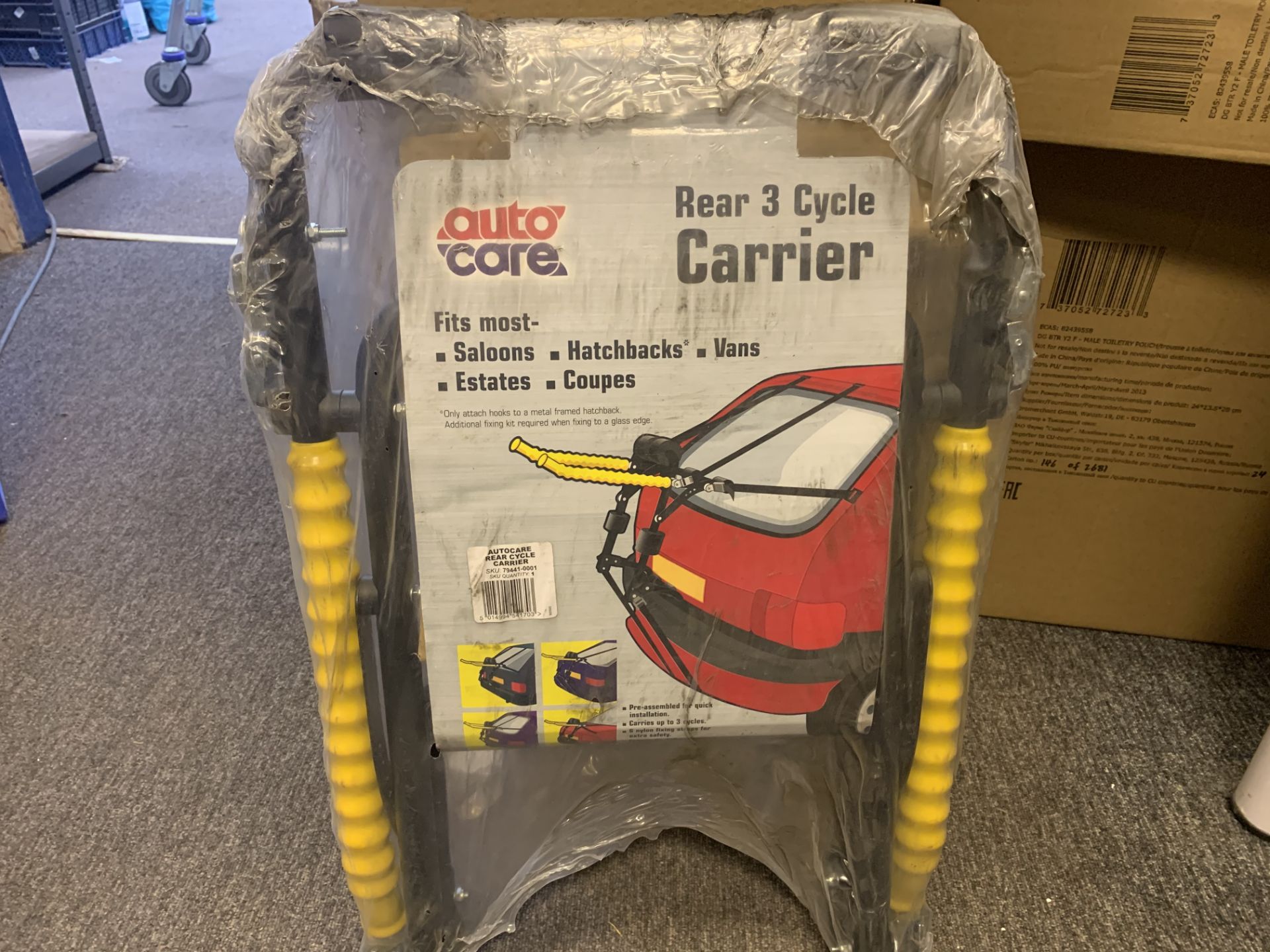 6 x NEW AUTOCARE REAR 3 CYCLE CARRIERS