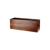 8 X BRAND NEW BOXED CHURCHILL ACACIA WOOD SMALL RECTANGULAR RISERS 38 X 12 X10XM IN 4 BOXES