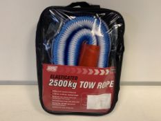 10 x NEW MAYPOLE 2500KG ELASTICATED TOW ROPES