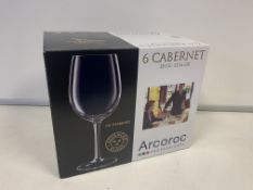 168 X BRAND NEW ARCOROC PROFESSIONAL CABERNET 35CL GLASSES IN 7 BOXES