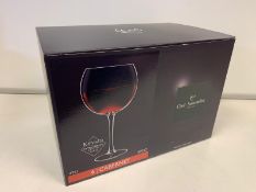 12 X BRAND NEW PACKS OF 6 CHEF AND SOMMELLIER ARC 47017 CABARET BALLON 47CL GLASS GOBLETS IN 3