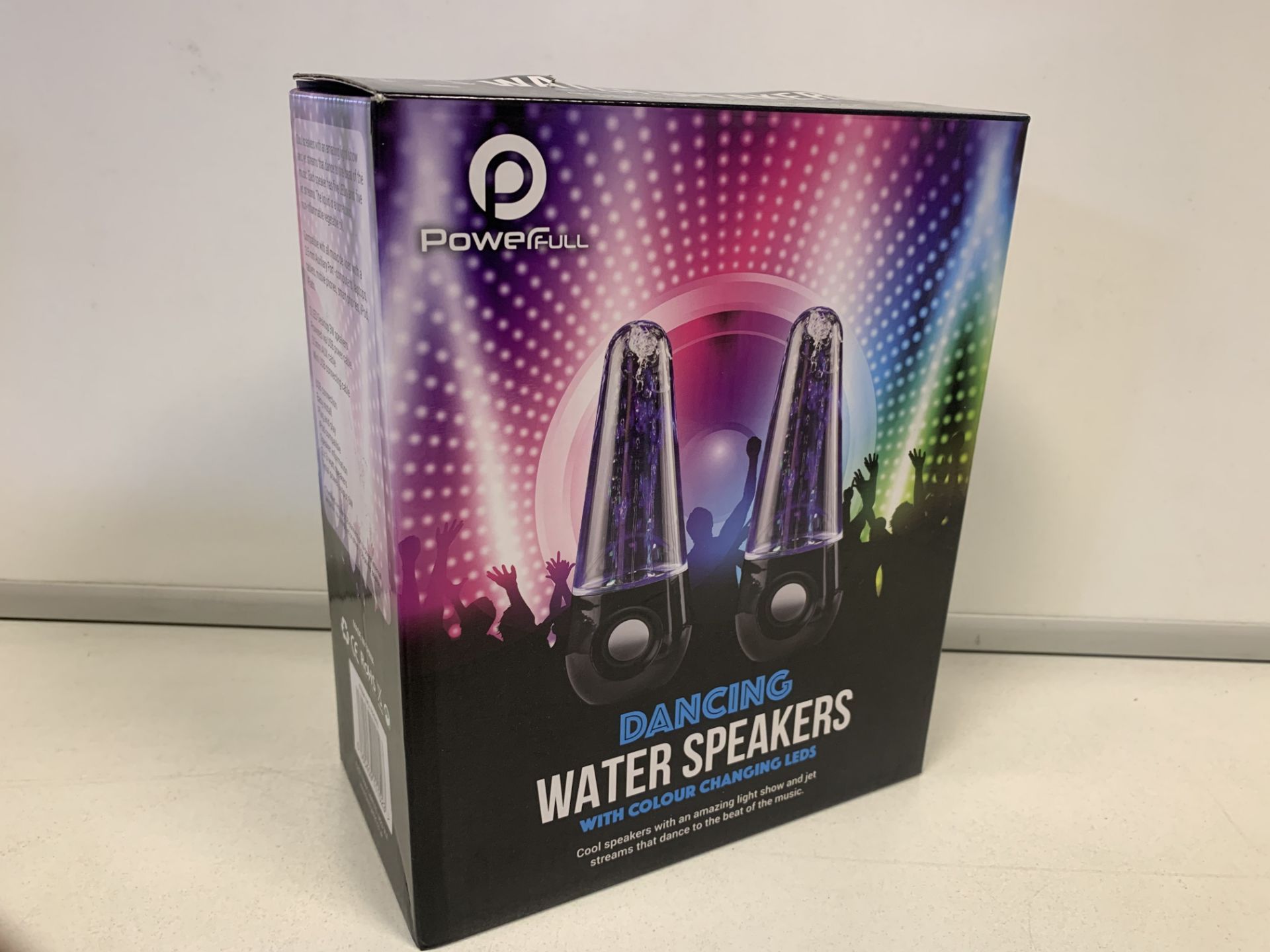 5 x NEW POWERFULL DANCING WATER SPEAKERS WITH COLOUR CHANGING LEDS. COOL SPEAKERS WITH AN AMAZING