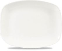 2 X PACKS OF 12 CHURCHILL X SQUARED OBLONG PLATES WHITE 202 X 261MM