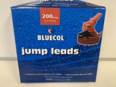 15 x NEW SETS OF BLUECOL JUMPLEADS