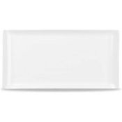 4 X BRAND NEW PACKS OF 4 CHURCHILL ALCHEMY MELAMINE RECTANGULAR BUFFET TRAYS WHITE 22.8 INCH/ 5CM