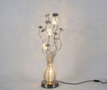 2 X BRAND NEW BOXED HIGH END COFFEE COLOURED TABLE LAMPS RRP £139 EACH 6589-5