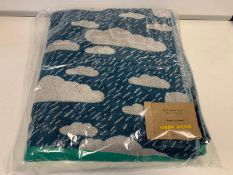 10 X BRAND NEW BOXED DONNA WILSON RAINY DAY GREEN BATH SHEETS 100 X 150CM RRP £36 EACH