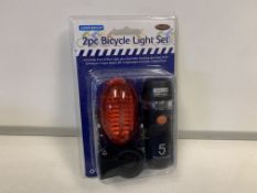 20 x NEW 2 PIECE BIKE LIGHT SETS (FRONT & REAR)