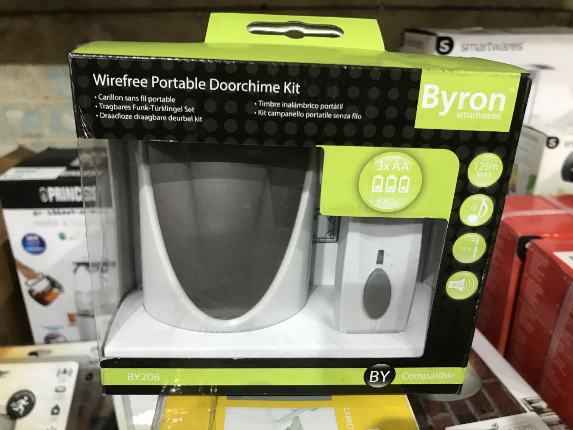 2 X BYRON WIREFREE DOORCHIME KIT