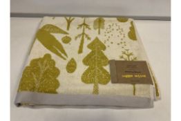 4 X BRAND NEW DONNA WILSON BIRD AND TREE BATH TOWELS SIZE 70 X 125 CM