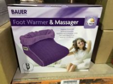 2 X BAUER PROFESSIONAL FOOT WARMER AND MASSAGER