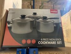 BRAND NEW ANIKA 6 PIECE NON STICK COOKWARE SET