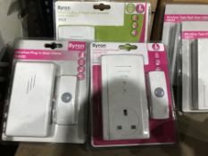 3 X BYRON WIRELESS PLUG THROUGH DOORBELL KITS