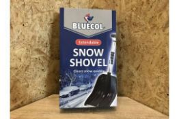 PALLET TO CONTAIN 72 x NEW BLUECOL EXTENDABLE SNOW SHOVELS