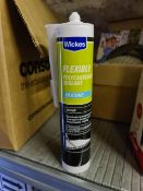 (S101) PALLET TO CONTAIN 450 x WICKES FLEXIBLE POLYCARBONATE SILICONE SEALANT CLEAR