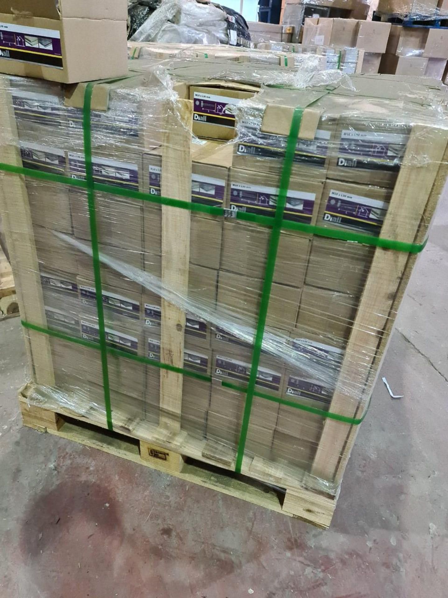 (S2) PALLET TO CONTAIN 42 x NEW 4KG BOXES OF M10x30MM HEX BOLT. ZP. RRP £24.75 PER BOX - Image 3 of 3