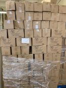 PALLET CONTAINING 180000 WHITE PLASTIC PS KNIFE 164MM COLLECTION RADCLIFFE