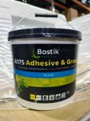 PALLET TO CONTAIN 90 x 5L BOSTIK A175 ADHESIVE & GROUT TILING