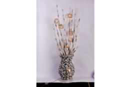 BRAND NEW BOXED HIGH END GOLD COLOURED FLOOR LAMP RRP £249 6301-10 (228/5)