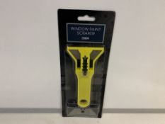 96 x NEW TESCO WINDOW PAINT SCRAPER - EACH INCLUDES 5 SPARE BLADES