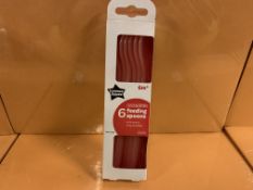 102 X BRAND NEW TOMMEE TIPPEE PACKS OF 6 FEEDING SPOONS