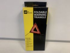 24 X BRAND NEW BOXED AA FOLDABLE WARNING TRIANGLES