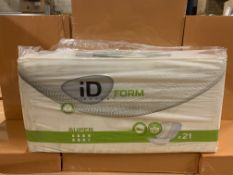 12 X BRAND NEW PACKS OF 21 ID EXPERT FORM SUPER INCOTINENCE PANTS IN 2 BOXES