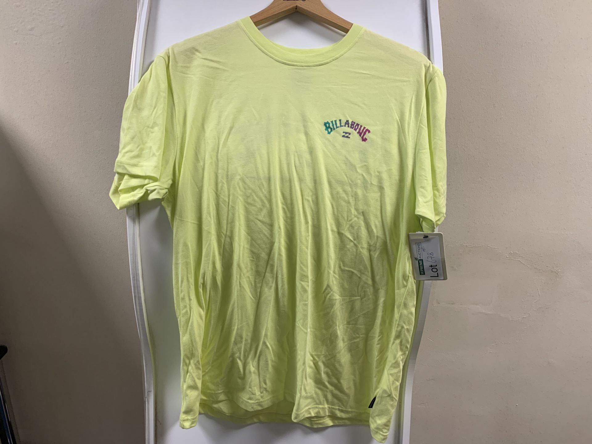 6 X BRAND NEW BILLABONG ARCH TEE NEO LEMON T SHIRTS IN VARIOUS SIZES RRP £23 EACH