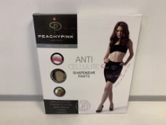 30 X BRAND NEW PEACHY PINK ANTI-CELLULITE SLIMMING PANTS SIZE SMALL